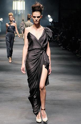 Lanvin Runway Dress on Marina Perez Lanvin’s 2010 spring runway show