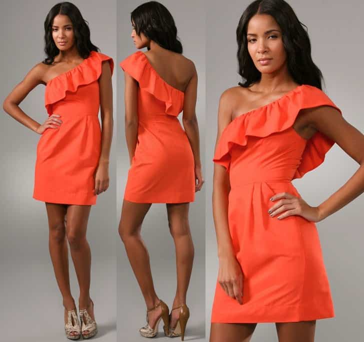 Rebecca Taylor Asymmetrical Occasion Dress