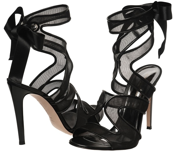 Gianvito Rossi Organza Ankle Strap