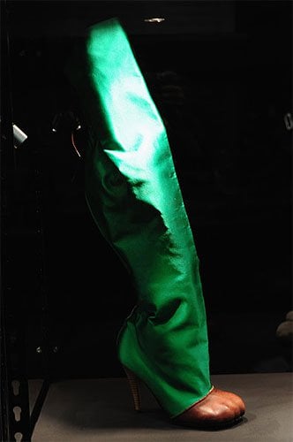 Vivienne Westwood Green Satin Winter Boots Green Satin Winter Boots from 2010