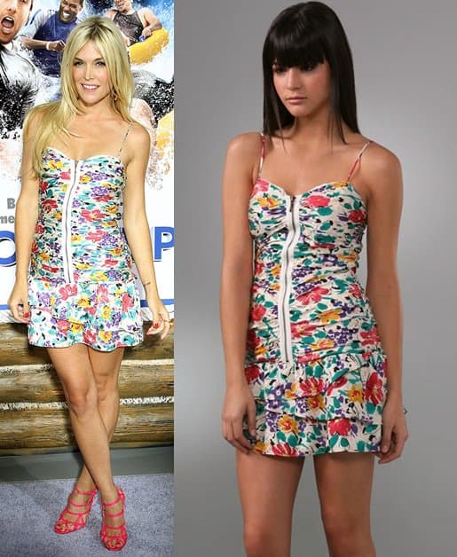 tinsley mortimer in twelfth st by cynthia vincent Tinsley Mortimer exudes effortless elegance in a Twelfth St. by Cynthia Vincent floral silk dress