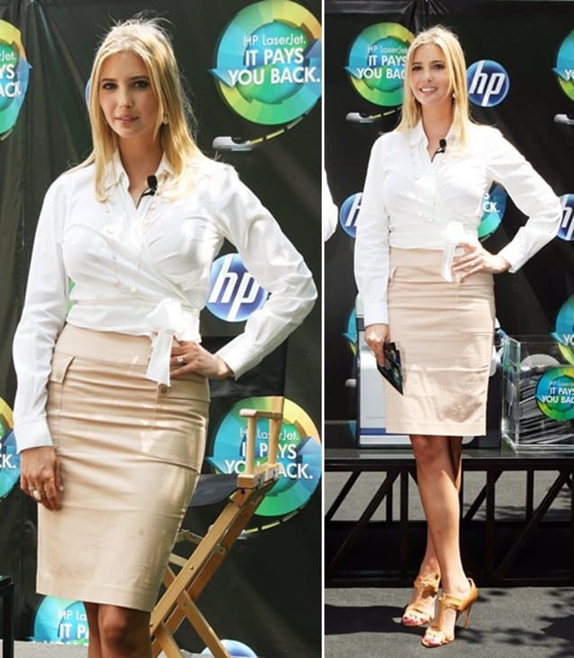 Ivanka Trump hosts HP's 'Big Payback' in Madison Square Park, NYC, June 24, 2010 Entrepreneur Ivanka Trump attends HP's LaserJet Pays You Back campaign