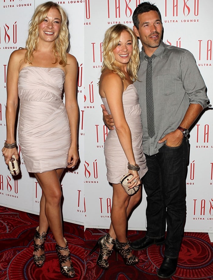 With a clear connection and coordinated flair, Eddie Cibrian and LeAnn Rimes stepped out as a fashionable duo at TABU Ultra Lounge in Las Vegas on September 4, 2010