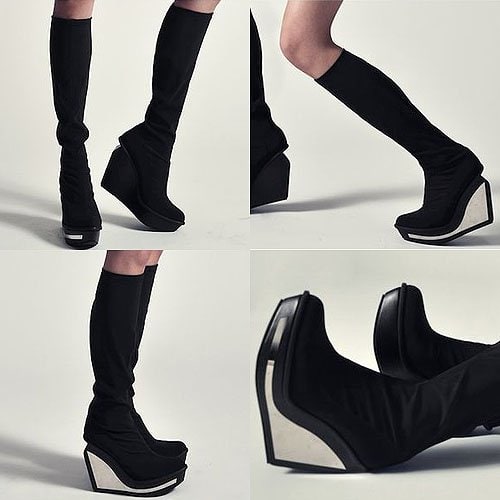 Jeffrey Campbell Solestruck Mesh Boots Jeffrey Campbell Mesh Boots in Black