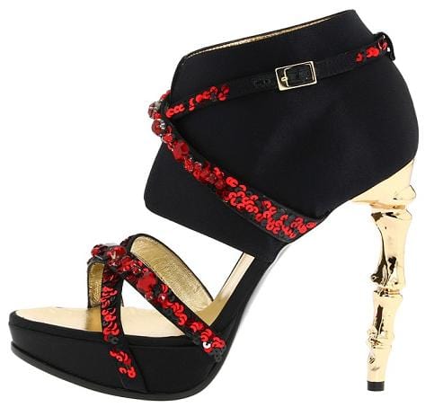 DSQUARED2 RIBCAGE SEQUINED PLATFORM SANDAL Dsquared2 Ribcage Platform Sandal