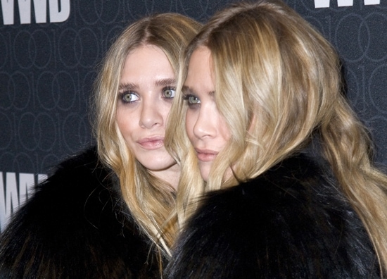 Ashley Olsen and Mary-Kate Olsen both wore elegant coats Ashley Olsen and Mary-Kate Olsen both wore elegant coats