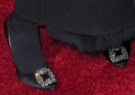 Ashley Olsen's classic Manolo Blahnik shoes Ashley Olsen's classic Manolo Blahnik shoes
