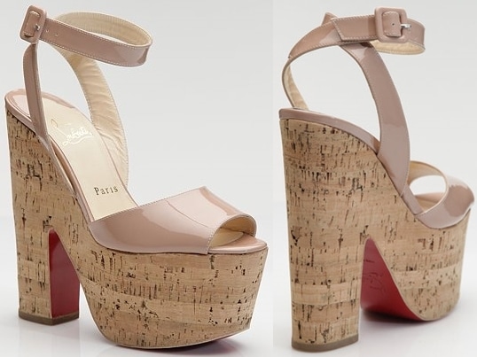 Super Dombasle Patent Leather and Cork Platform Sandals