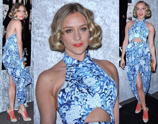 Chloë Sevigny arrives at HBO's "Big Love" Season 5 Party at Directors Guild of America in Los Angeles on January 12, 2011 Chloë Sevigny makes a bold statement in a paisley printed, halter tulip skirt dress at HBO's 'Big Love' Season 5 Party in Los Angeles, January 12, 2011