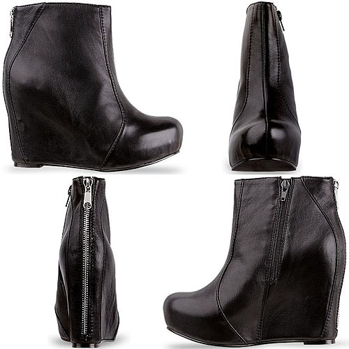 Jeffrey Campbell Pixie in Black Leather Jeffrey Campbell Pixie Boots in Black Leather