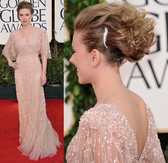 Scarlett Johansson in Elie Saab at the 68th Annual Golden Globe Awards