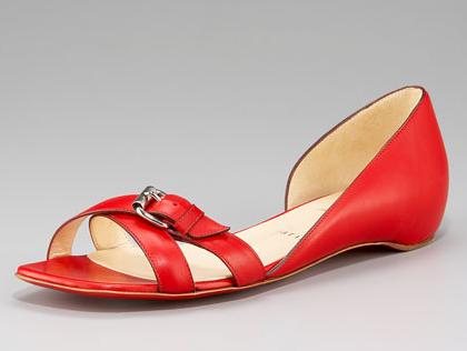 Christian Louboutin 'Atalanta' Calfskin Flat