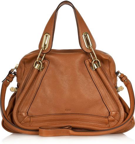chloe paraty medium shoulder Chloe 'The Paraty' Medium Shoulder in Classic Tan