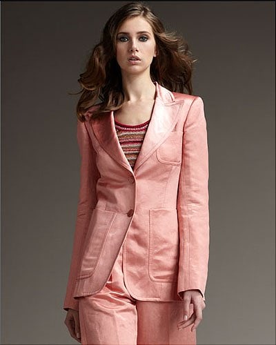 Marc Jacobs Satin Two-Button Jacket Marc Jacobs Satin Two-Button Jacket