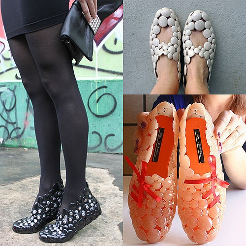 Melissa + Gaetano Pesce Shoe designs Creative and customizable designs from the Melissa + Gaetano Pesce collaboration, featuring sculptural jelly shoes in bold and playful styles