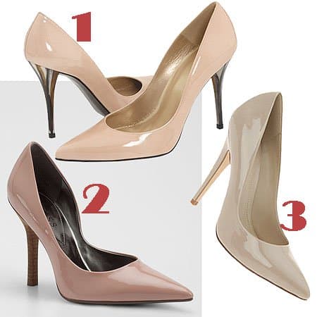 Nude pumps 3 women's nude pumps