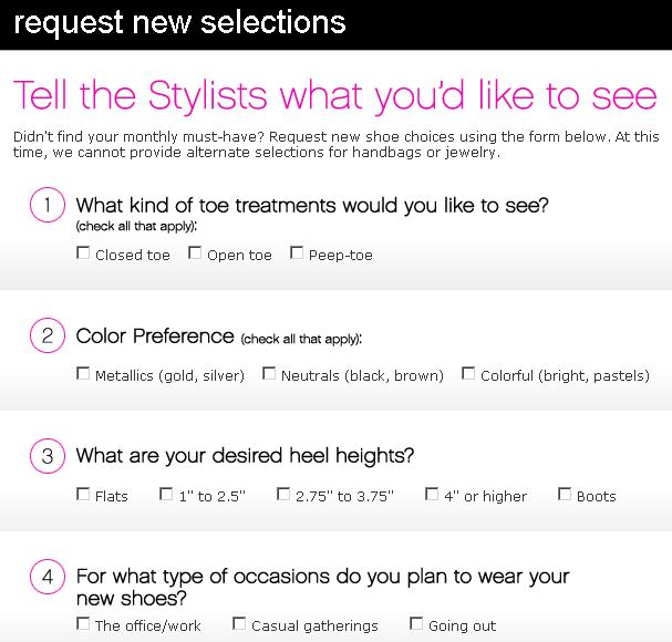 REquest New Styles image Request for New Styles Questionnaire