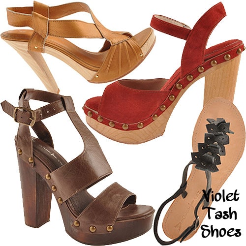 Violet Tash Shoes Violet Tash Shoes showcases handcrafted wooden platform heels and studded sandals, blending artisanal craftsmanship with bold, stylish design