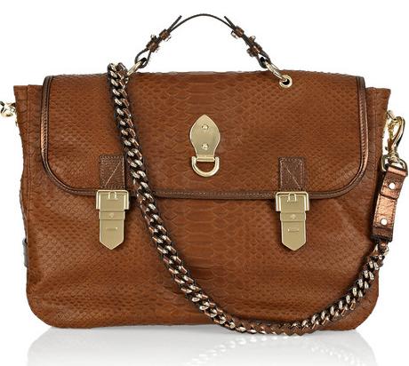 mulberry oversized tillie snake effect bag Mulberry Oversized Tillie Snake-Effect Leather Bag in Brown