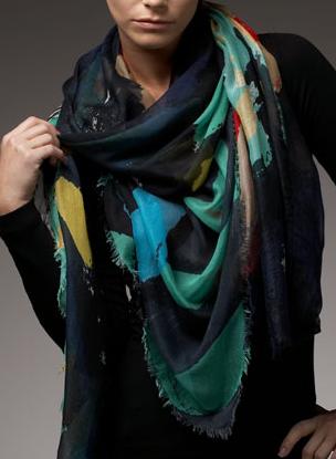 oscar de la renta henry print scarf Oscar De La Renta Henry Print Scarf
