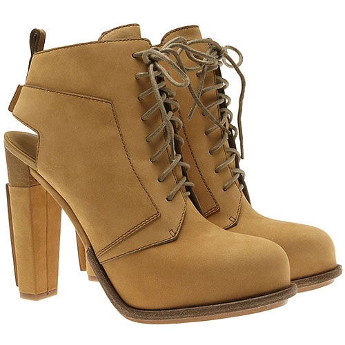 Alexander Wang Dakota Lace-Up Nubuck Booties Alexander Wang Dakota Lace-Up Nubuck Booties