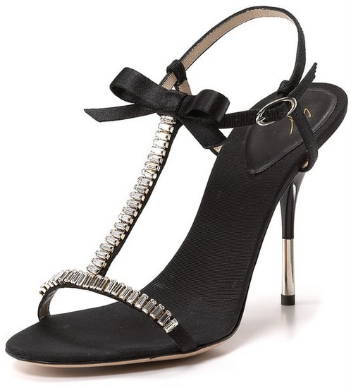 Giuseppe Zanotti T-Strap Evening Sandals Giuseppe Zanotti T-Strap Evening Sandals