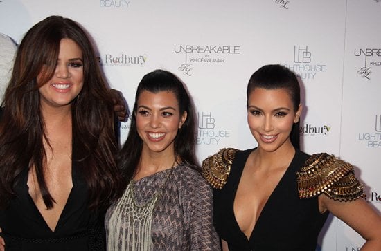 Kim and Kourtney supported Khloé Kardashian at the launch of her unisex fragrance called “Unbreakable By Khloe And Lamar”