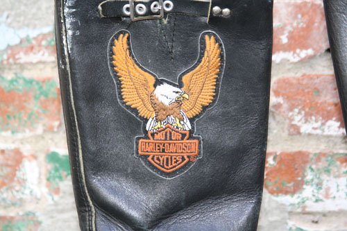 The Little Black List vintage Harley Davidson motorcycle boots Tess's vintage Harley Davidson motorcycle boots