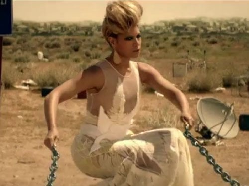 Beyonce "Run The World (Girls)" video Beyonce wears gowns from Givenchy and Jean Paul Gaultier during her "Run the World (Girls)" music video