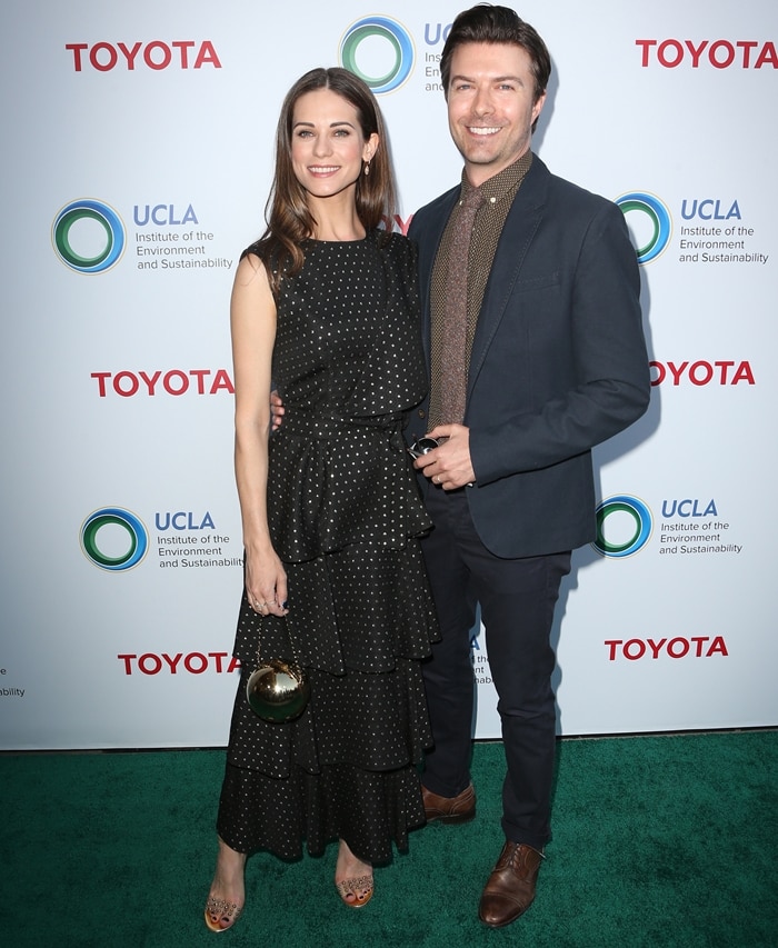 Lyndsy Fonseca and Noah Bean at the UCLA Institute of the Environment and Sustainability’s 2017 IoES Gala
