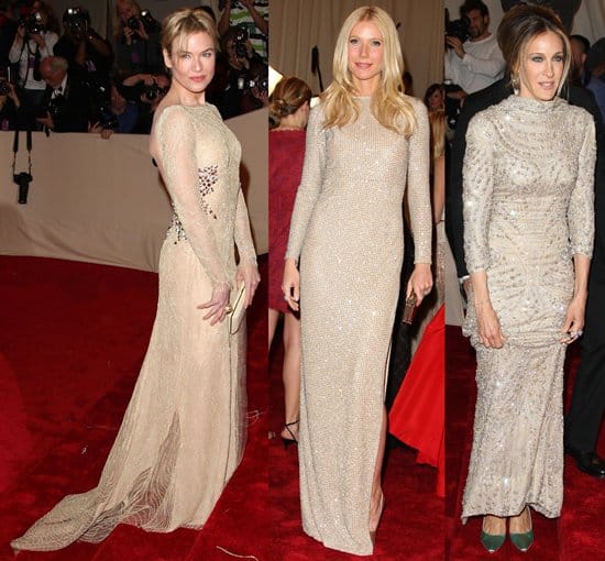 Sarah Jessica Parker, Renée Zellweger, and Gwyneth Paltrow at the MET Gala