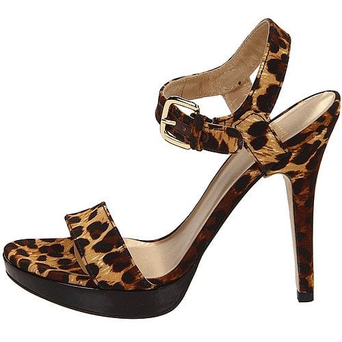 Stuart Weitzman Strutting platform sandals Stuart Weitzman Strutting Platform Sandals in Miel Leopard Twill