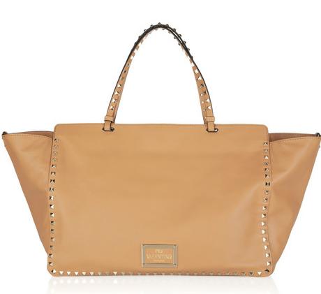 valentino studded leather bag Valentino 'Rockstud' leather shoulder bag