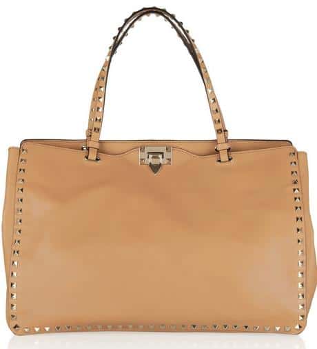 valentino rockstud leather bag Valentino 'Rockstud' leather shoulder bag