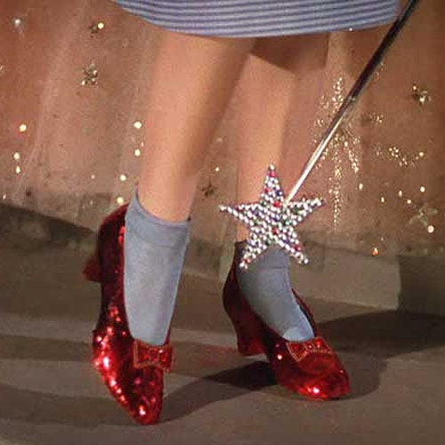 Dorothy's ruby slippers Ruby Slippers from "The Wizard of Oz"