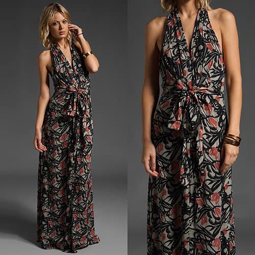 Winter Kate Passenger dress Winter Kate 'Passenger' Halter Maxi Dress