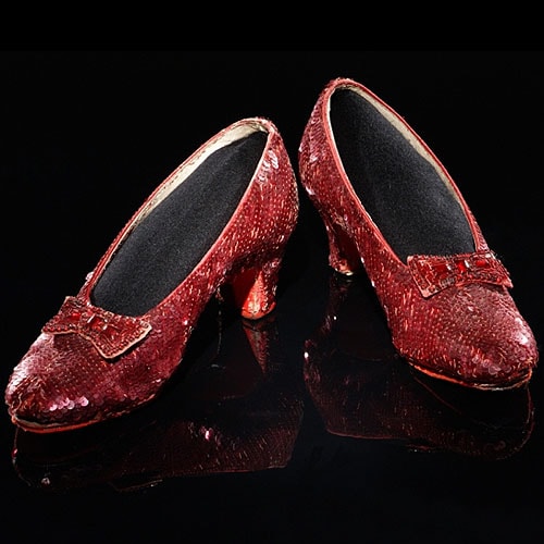 Wizard of Oz ruby slippers Ruby Slippers from "The Wizard of Oz"