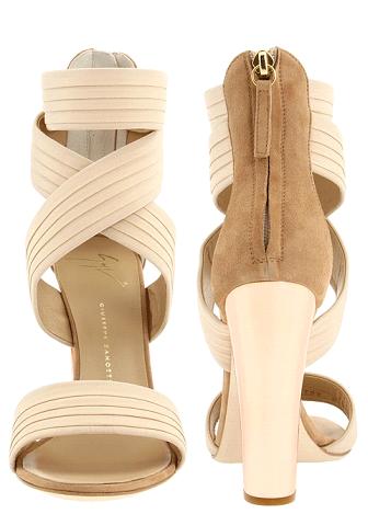 giuseppe zanotti mirrored heel pleated sandals6 Giuseppe Zanotti Mirrored-Heel Pleated Sandals