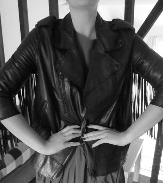 Acne Smith Jacket Laura Naylor shows off her Acne Smith jacket