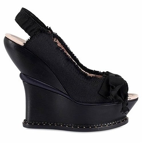 Nina Ricci peep toe platform wedges Nina Ricci Peep-Toe Platform Wedges