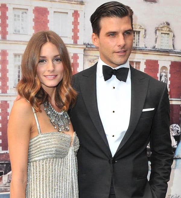 Olivia Palermo (L) and Johannes Huebl attend "The White Fairy Tale Love Ball" in Support of The Naked Heart Foundation