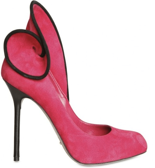 Sergio Rossi 110MM Suede Ruches Stiletto Pumps Fall shoes from Sergio Rossi