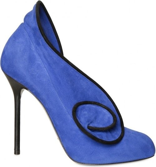 Sergio Rossi 110MM Suede Ruches Stiletto Pumps Fall shoes from Sergio Rossi