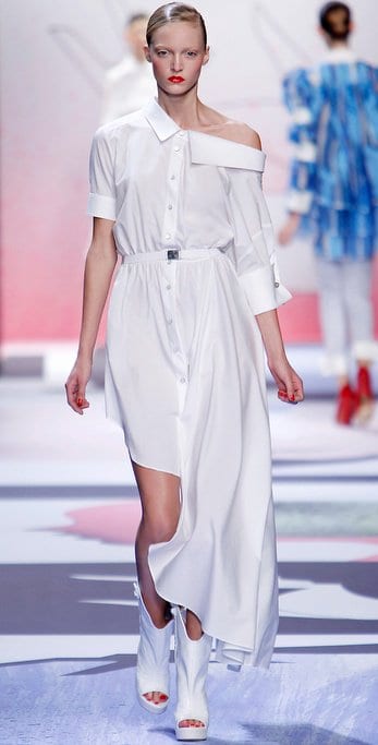 viktor rolf off shoulder shirt dress Viktor Rolf Off Shoulder Shirtdress