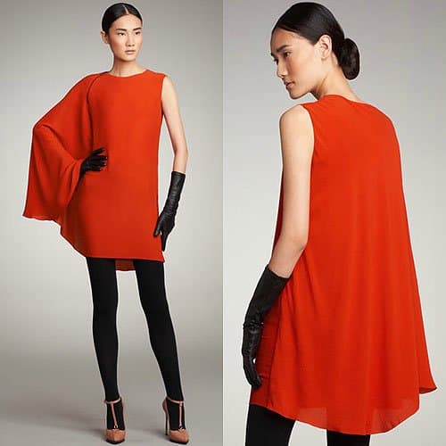 Lanvin cape sleeve dress Lanvin's Sophistication: The stunning cape sleeve mini dress, priced at $2,980