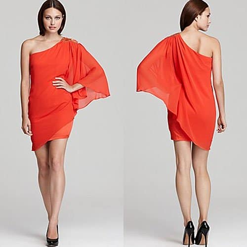 Lipsy embellished one shoulder dress