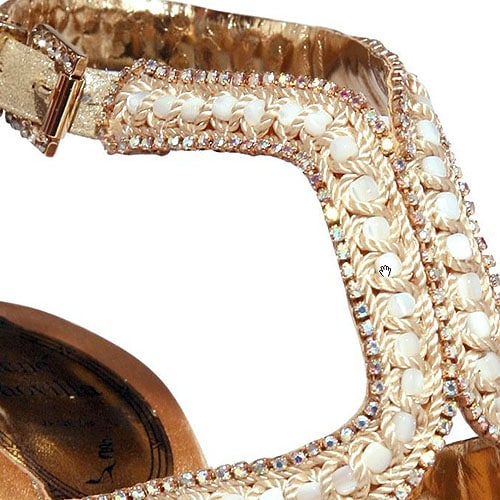 Rene Caovilla mother of pearl Swarovski crystal sandals Rene Caovilla Mother of Pearl Swarovski Crystal Sandals