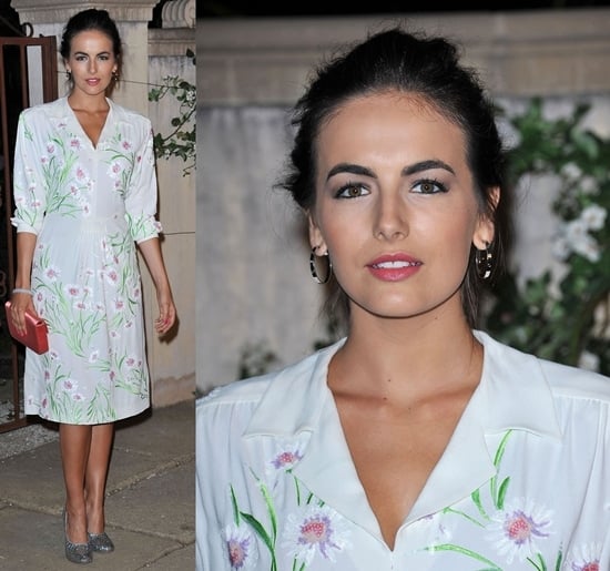 Camilla Belle attends the Miu Miu presents Lucrecia Martel’s Muta event held at a private residence in Beverly Hills, California on July 19, 2011 Camilla Belle donning an exquisite Ivory Crepe shirt dress adorned with intricate beaded floral details at the Miu Miu presents Lucrecia Martel’s “Muta” event held at a private residence in Beverly Hills, California, on July 19, 2011