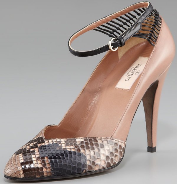 Valentino Python Spider Runway Pump