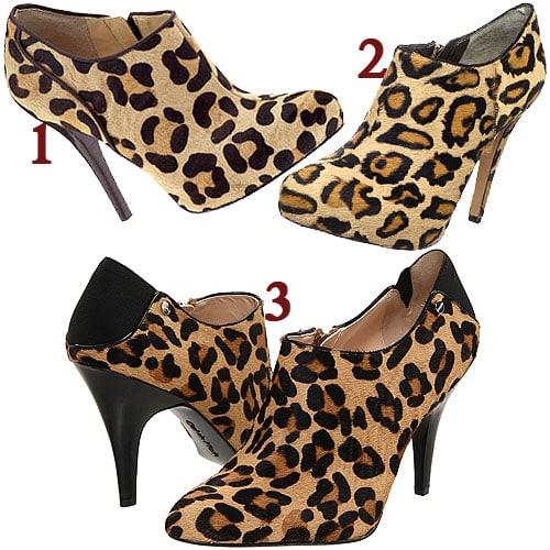 Leopard print booties Leopard ankle boots